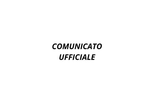 Comunicato Ufficiale