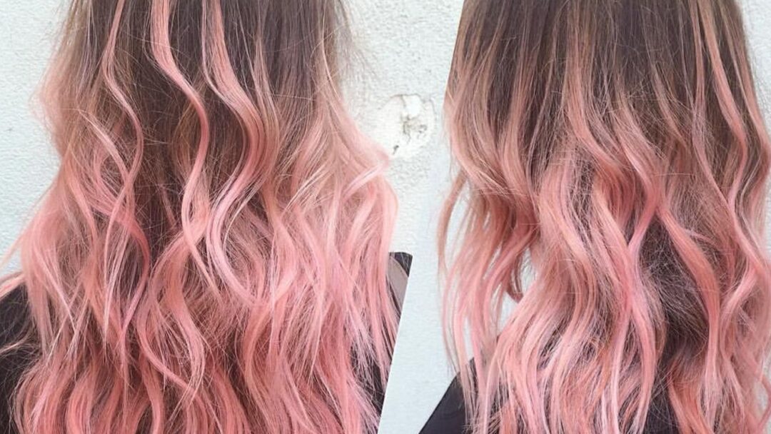 Capelli con tecnica Degradé pastello in tonalità rosa sfumata.