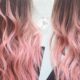 Capelli con tecnica Degradé pastello in tonalità rosa sfumata.