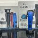 Clipper e Trimmer Lumine by Gama Professional in versione blu con confezioni originali sullo sfondo