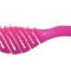 Spazzola FLEX rosa di Pettinificio Guenzani, modello professionale sciogli-nodi in plastica flessibile.