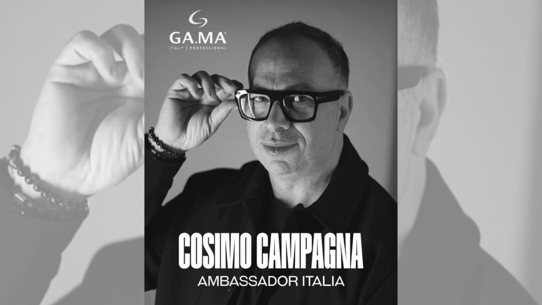 Cosimo Campagna ritratto in bianco e nero come nuovo Barber Ambassador Gama Professional Italia