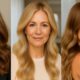 Tre donne over 40 con capelli lunghi e luminosi in diverse tonalità ringiovanenti: biondo champagne, castano freddo moka e soft caramel balayage, fotografate in ambienti naturali con luce morbida.