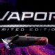 Tagliacapelli professionale WAHL Vapor™ Limited Edition con design idrodipinto nero e rosso, presentato su sfondo cosmico.