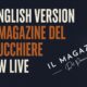 Copertina editoriale in bianco e nero con scritta “Il Magazine del Parrucchiere goes global – English version online”, design minimal elegante.