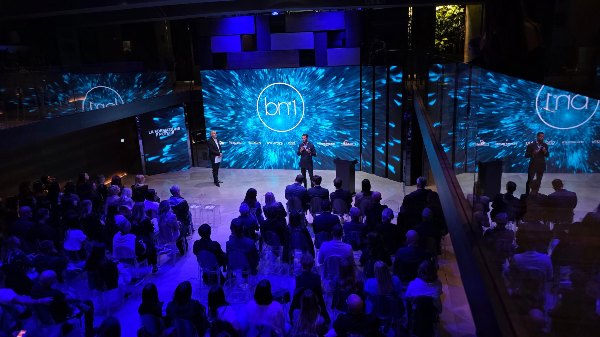 Evento BN1 SYNC a Casa Gessi Milano con oltre 250 professionisti del settore hair beauty riuniti per parlare di innovazione, formazione e intelligenza artificiale nei saloni.