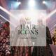 Hairstylist e modelle sul palco illuminato durante The Hair Icons Palermo Edition 2025, show di moda e acconciature alle Officine Sandron.