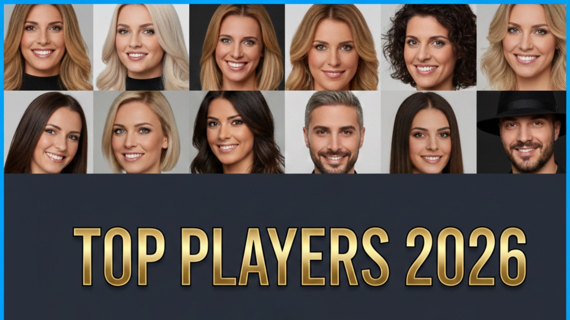 Selezione ufficiale Top Players 2026 de Il Magazine del Parrucchiere: collage dei migliori parrucchieri d'Italia.