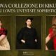 Banner editoriale della collezione KIKU LOVES di Kiku Salon con tre modelle che mostrano i trend colore Toasted Brunette, Bitter Chocolate e Nectarine Copper su sfondo verde oliva.