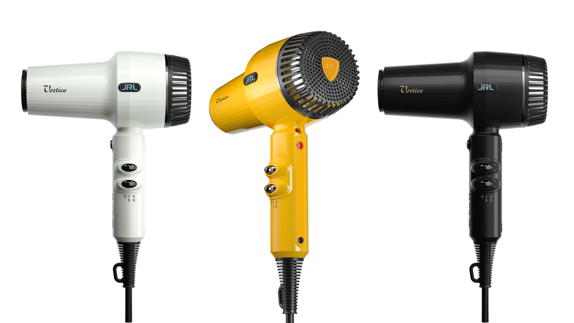 Copertina grafica con l'asciugacapelli professionale JRL Vortice.1 al grafene, leggero da 370g, e Daniele Gnisci Brand Ambassador per Il Magazine del Parrucchiere.
