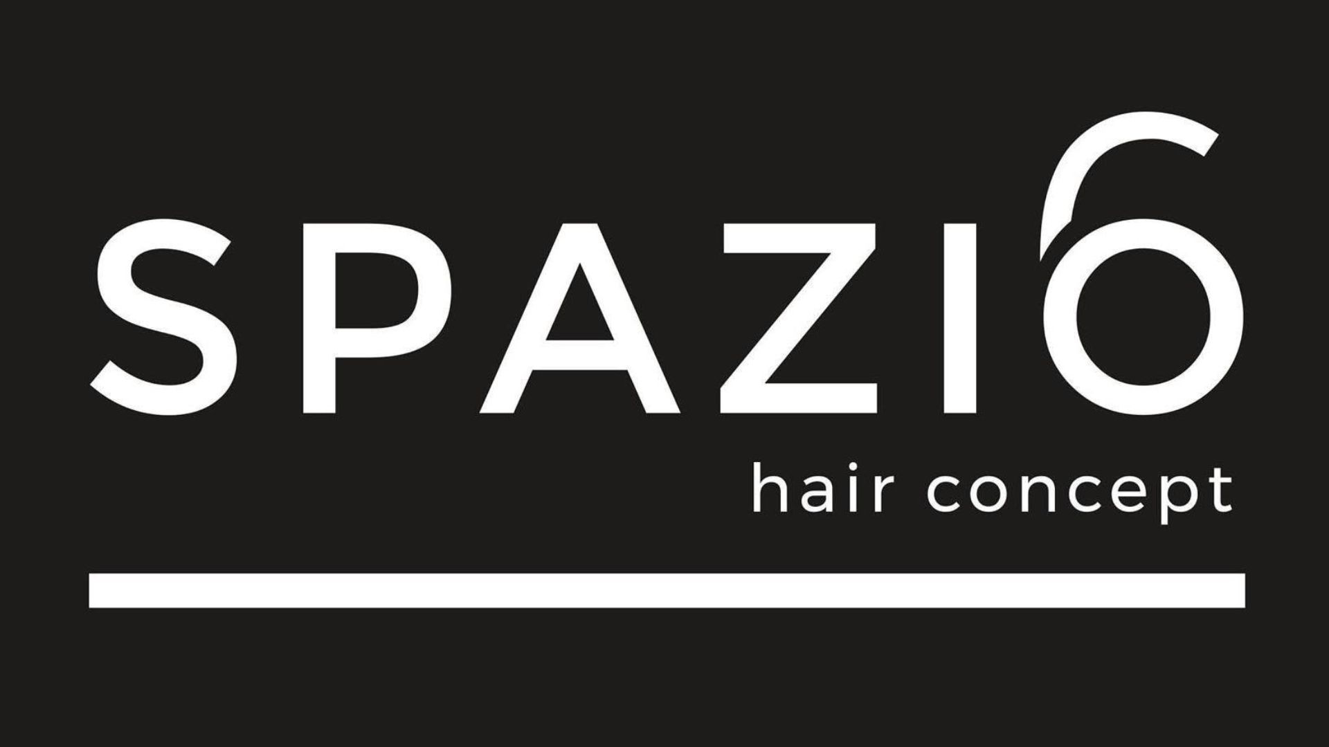 Logo ufficiale di Spazio6 Hair Concept, azienda specializzata nella distribuzione di prodotti e servizi professionali per parrucchieri e barber.