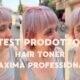 Risultato tonalizzazione con Hair Toner Máxima Professional: shadow roots Blush Pink e lunghezze Silver Ice su taglio corto.