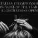 Italian Hairstylist of the Year MDP Championship – hairstylist cutting hair with scissors and comb