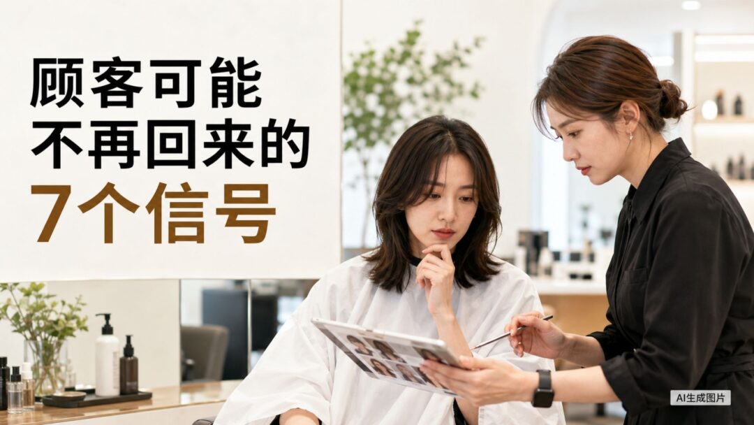 顾客可能不再回到沙龙的7个信号