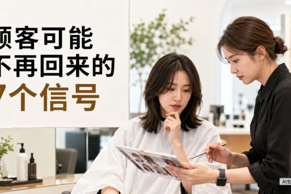 顾客可能不再回到沙龙的7个信号