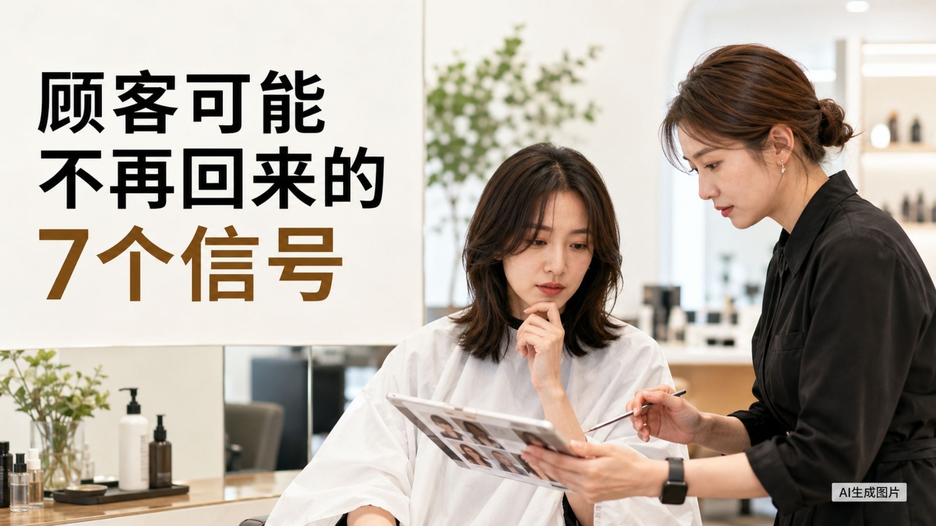 顾客可能不再回到沙龙的7个信号