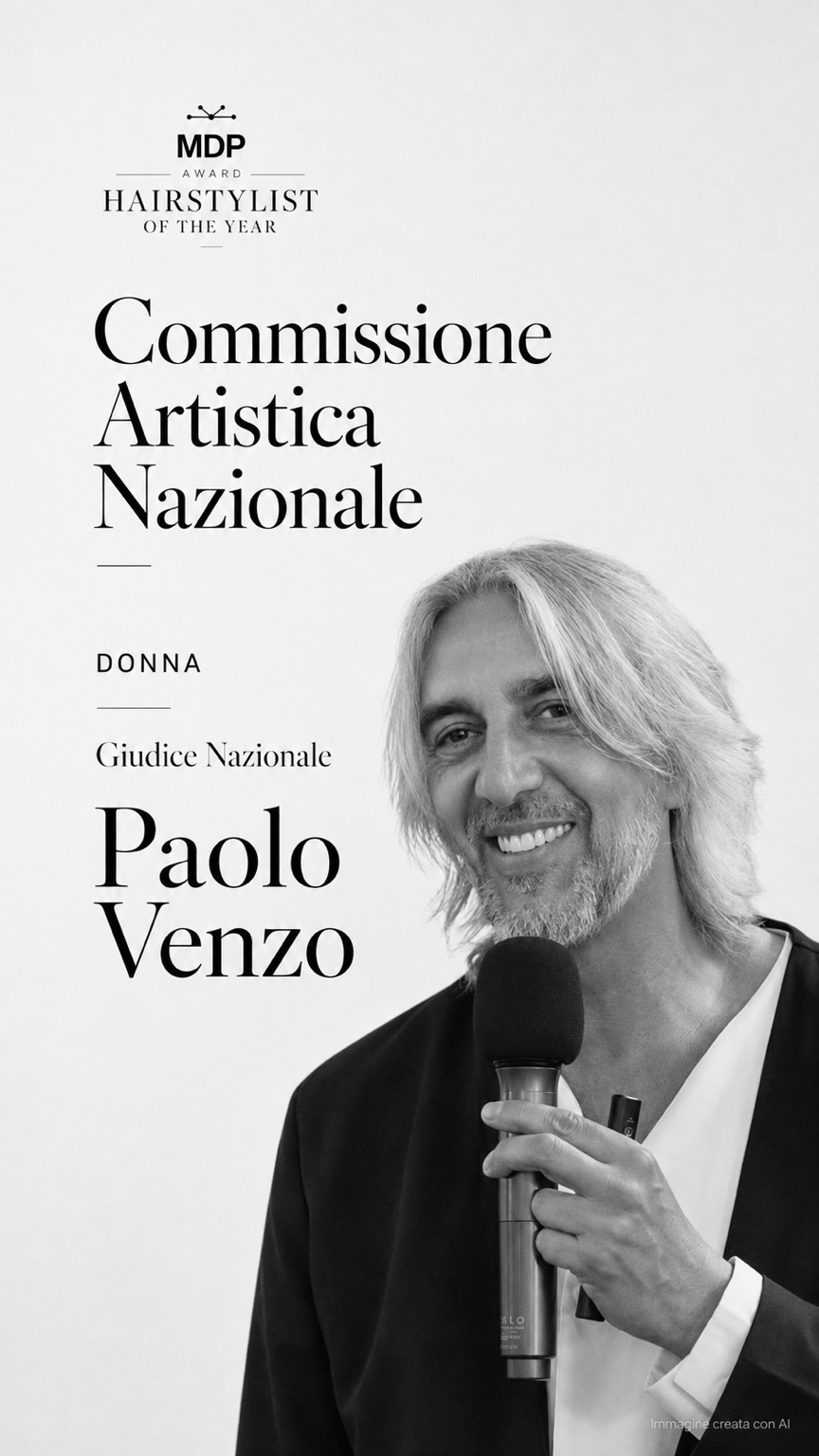 Paolo Venzo, Giudice Nazionale Donna della Commissione Artistica Hairstylist of the Year MDP