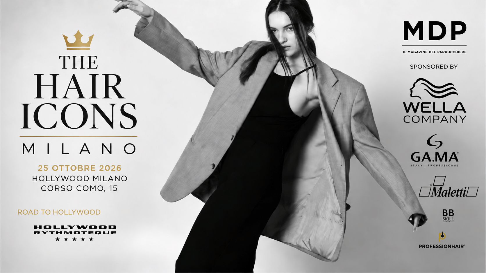 Sponsor di THE HAIR ICONS Milano 2026: Wella, GA.MA, Maletti, BB Skill, Professionhair