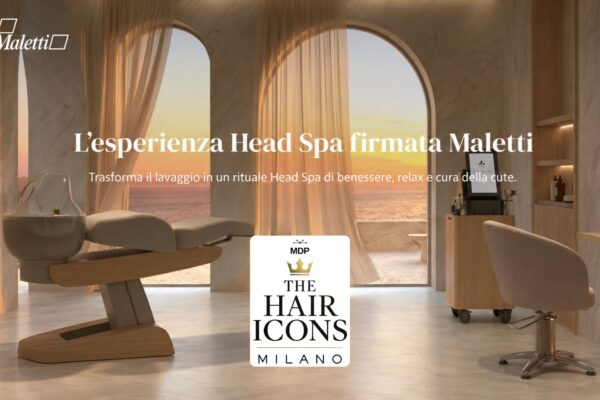 Maletti sponsor di THE HAIR ICONS Milano 2026 con immagine Head Spa