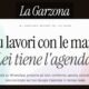 Grafica di presentazione de La Garzona: Tu lavori con le mani, lei tiene l'agenda.