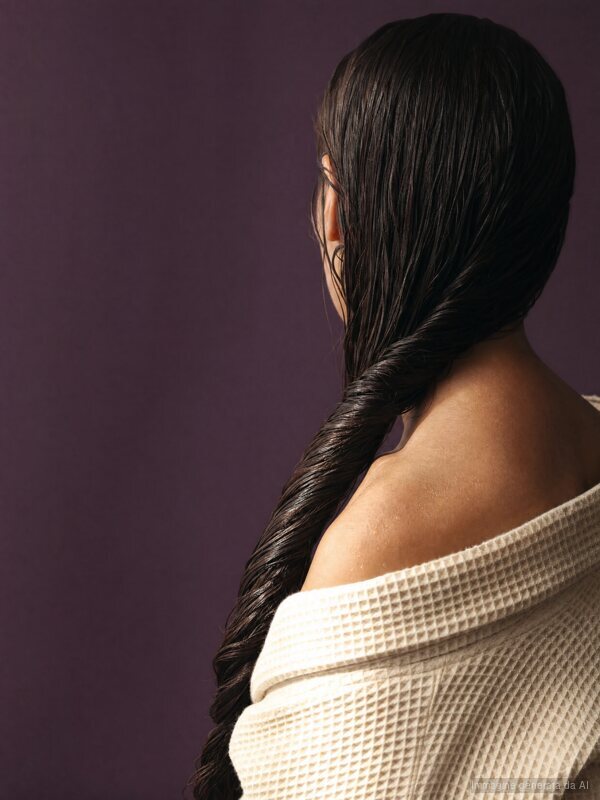 Capelli bagnati dopo il trattamento YAC All You Need Is Care