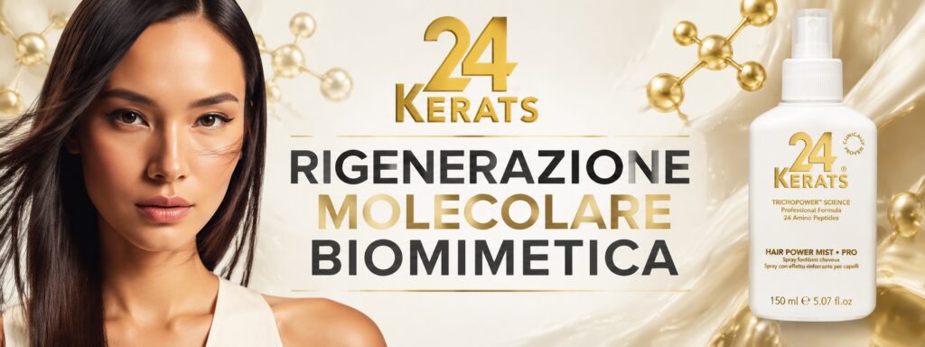 24 Kerats rigenerazione molecolare biomimetica, prodotto Hair Power Mist Pro