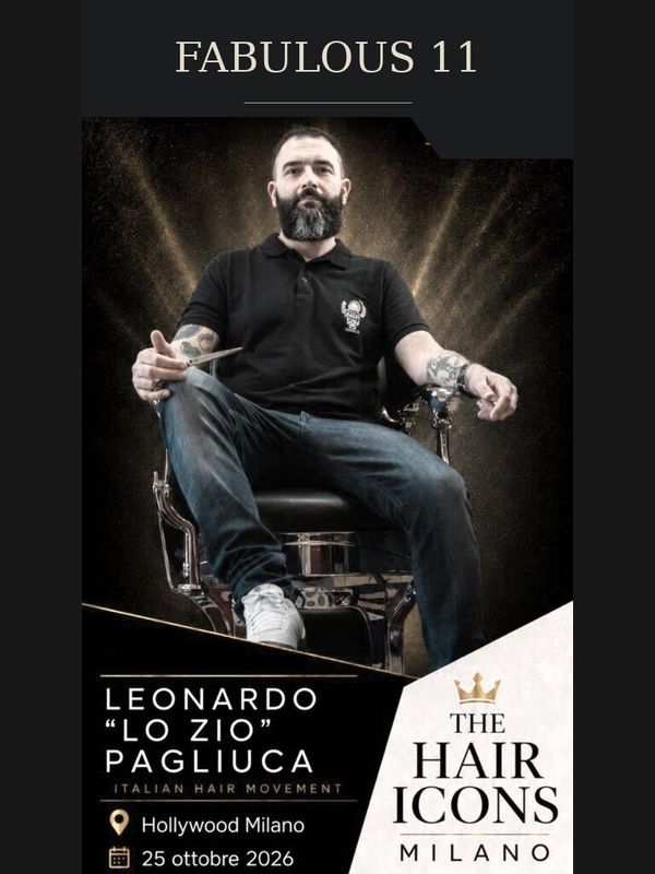 Leonardo Lo Zio Pagliuca di THE GANG a THE HAIR ICONS Milano 2026