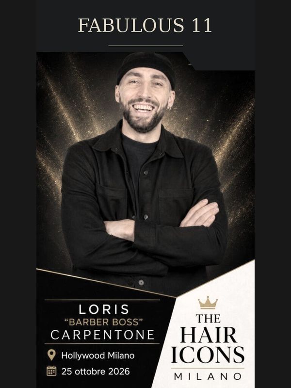 Loris Barber Boss Carpentone di THE GANG a THE HAIR ICONS Milano 2026