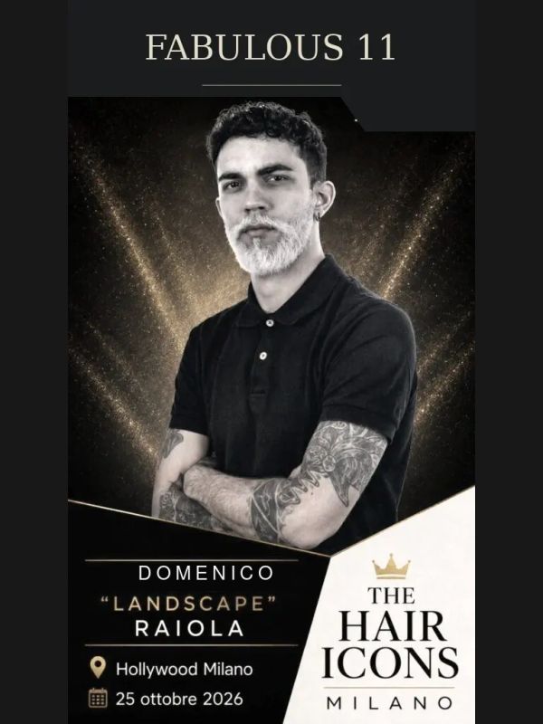Domenico Landscape Raiola di THE GANG a THE HAIR ICONS Milano 2026