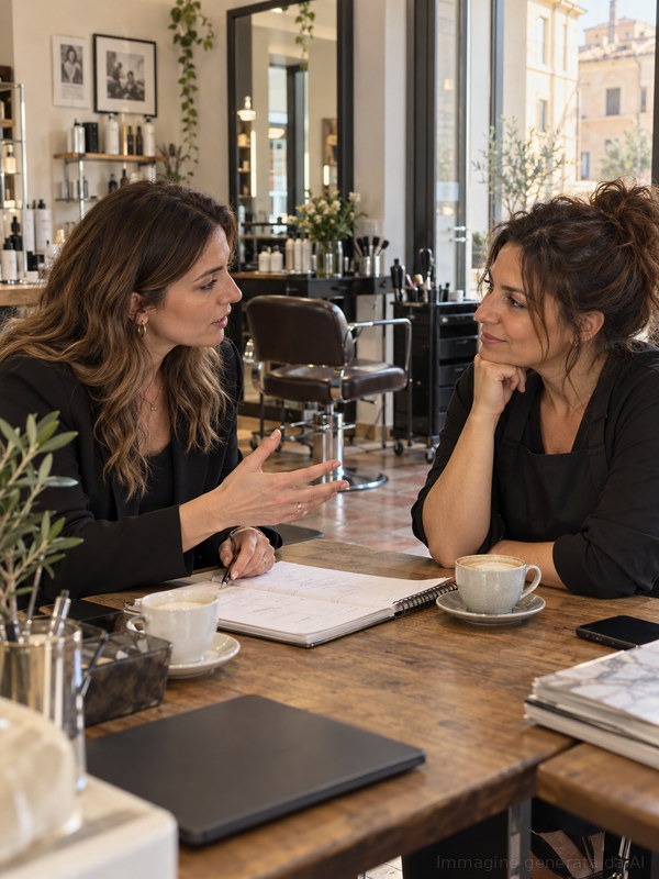 Brand educator and Italian salon owner discuss their ongoing work together.