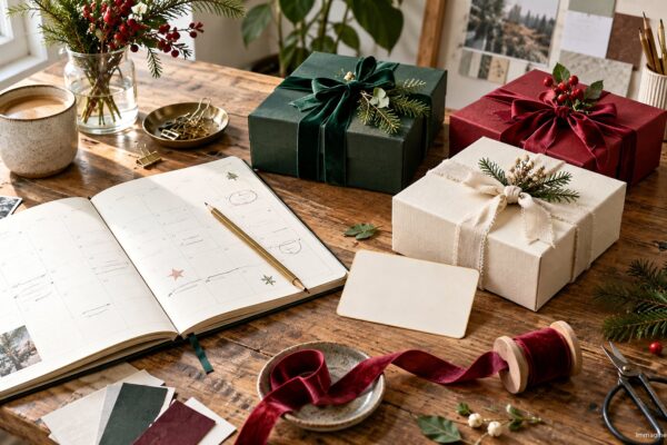Agenda di dicembre, gift card e cofanetti home care preparati in anticipo