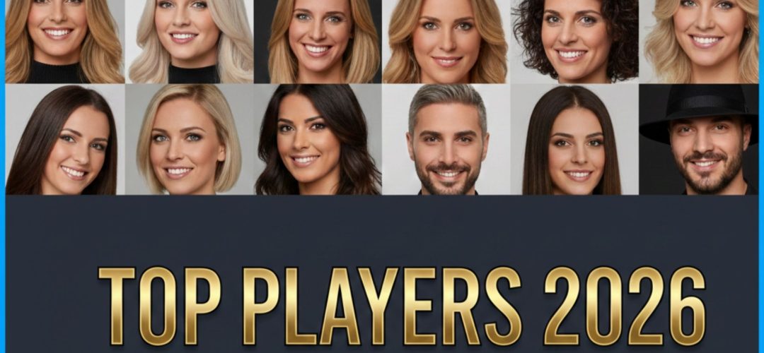 Selezione ufficiale Top Players 2026 de Il Magazine del Parrucchiere: collage dei migliori parrucchieri d'Italia.