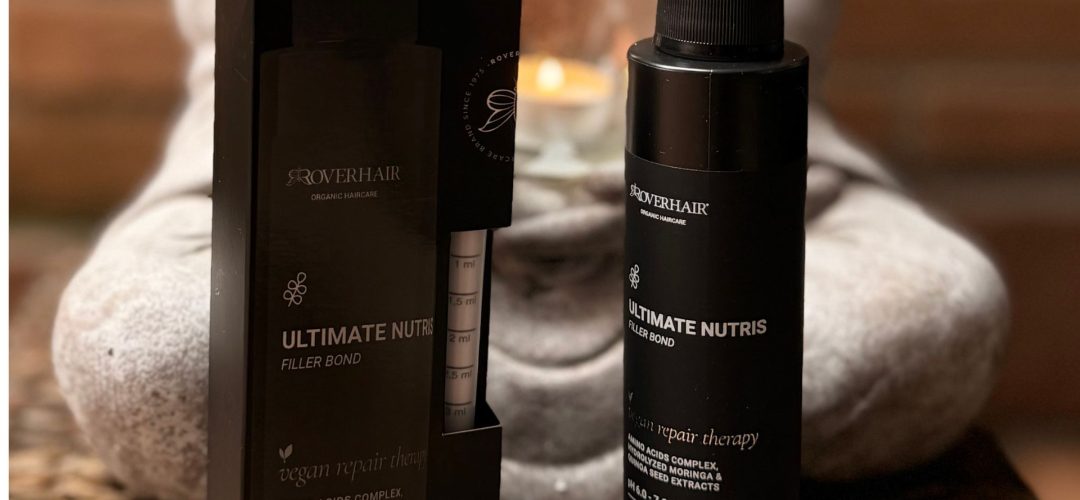 Flacone e packaging Roverhair Ultimate Nutris Filler Bond per trattamento capelli secchi in redazione MDP