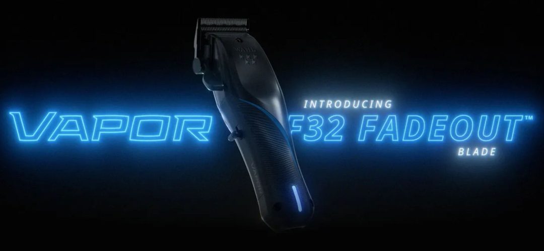 Wahl 5-Star Vapor con lama F32 FADEOUT™ in evidenza, design ergonomico e tecnologia avanzata.