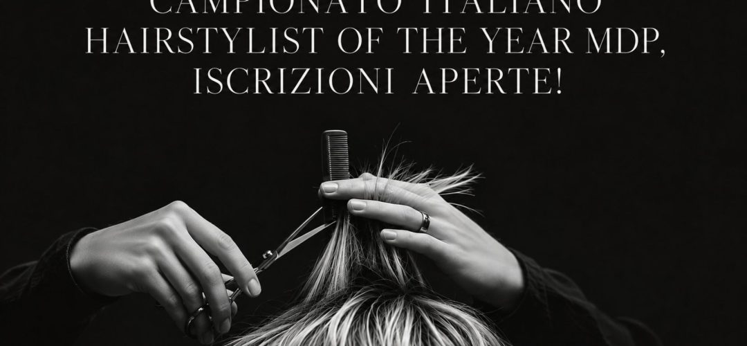 Mani di un hairstylist al lavoro durante una sessione di styling, fotografia editoriale in bianco e nero ad alto contrasto